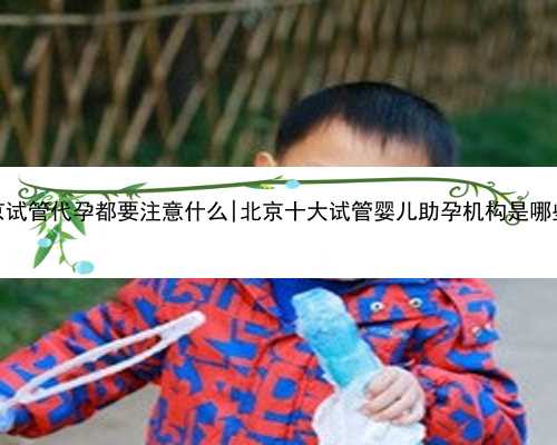 南京试管代孕都要注意什么|北京十大试管婴儿助孕机构是哪些？